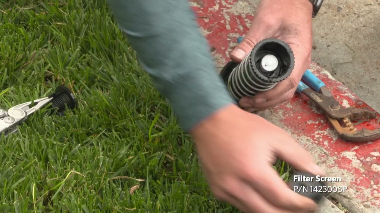 How to install a drain check valve in a Hunter rotor