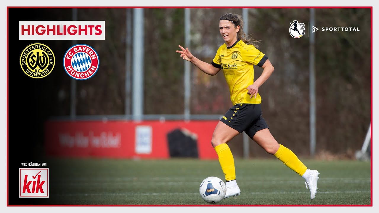 Klare Nummer nach frühem Platzverweis | SV 67 Weinberg - FC Bayern München II | 2. Frauen-Bundesliga
