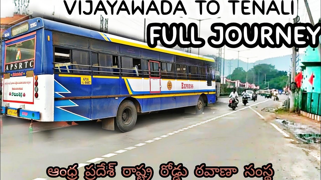 Vijayawada to Tenali full journey | Express Bus | APSRTC Bus |Devin Travels.