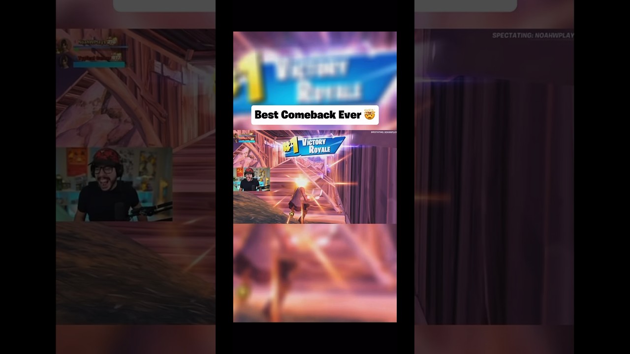 What a comeback 😱 #viral #fortnite #fortniteguy #tg #noahplays