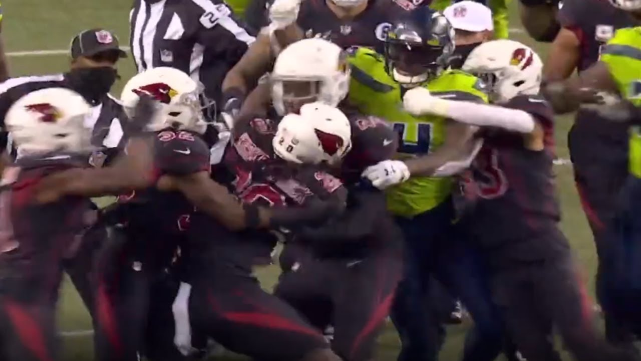 D.K. Metcalf vs. Dre Kirkpatrick Fight | Cardinals vs. Seahawks | NFL Week 11