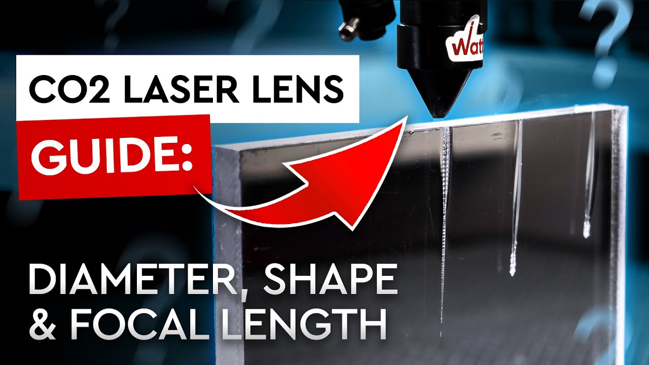HOW TO CHOOSE LENSES for CO2 LASER MACHINE? | Diameter, Shape & Focal Length Explained | Wattsan