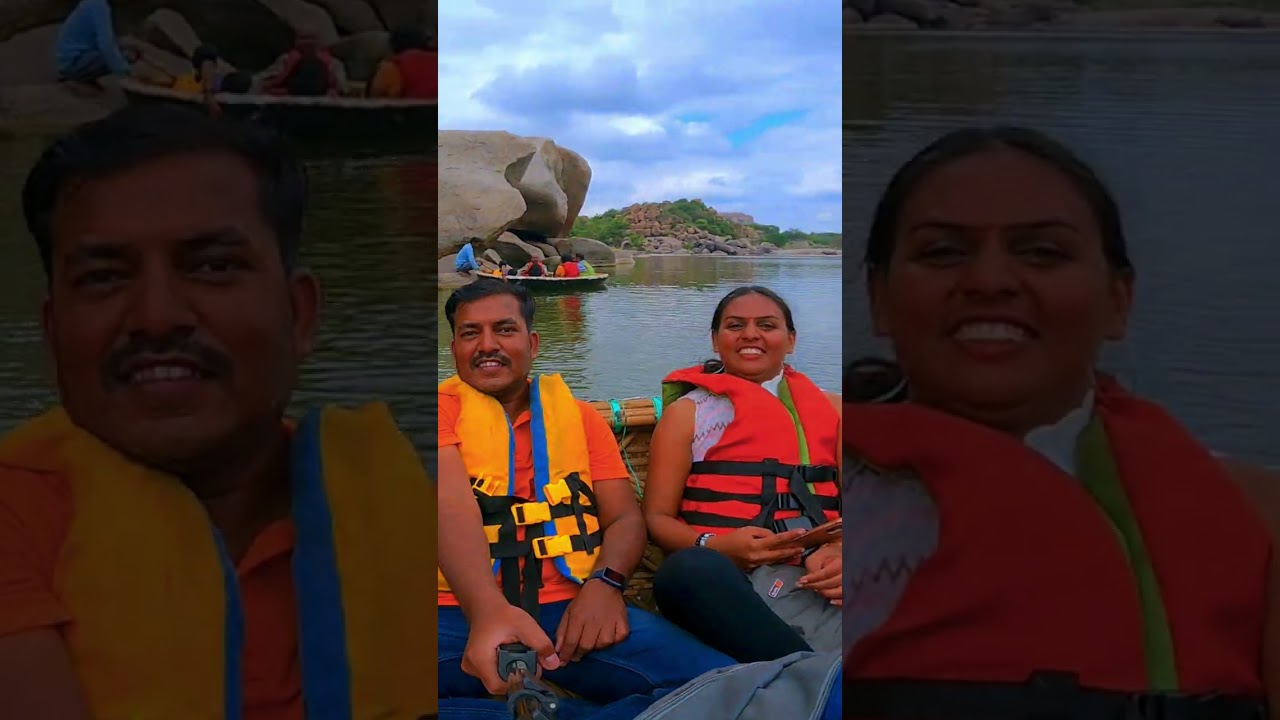 Coracle Ride Hampi Karnataka | @ExplorewithSanjyot #explorewithsanjyot  #hampikarnataka #hampi