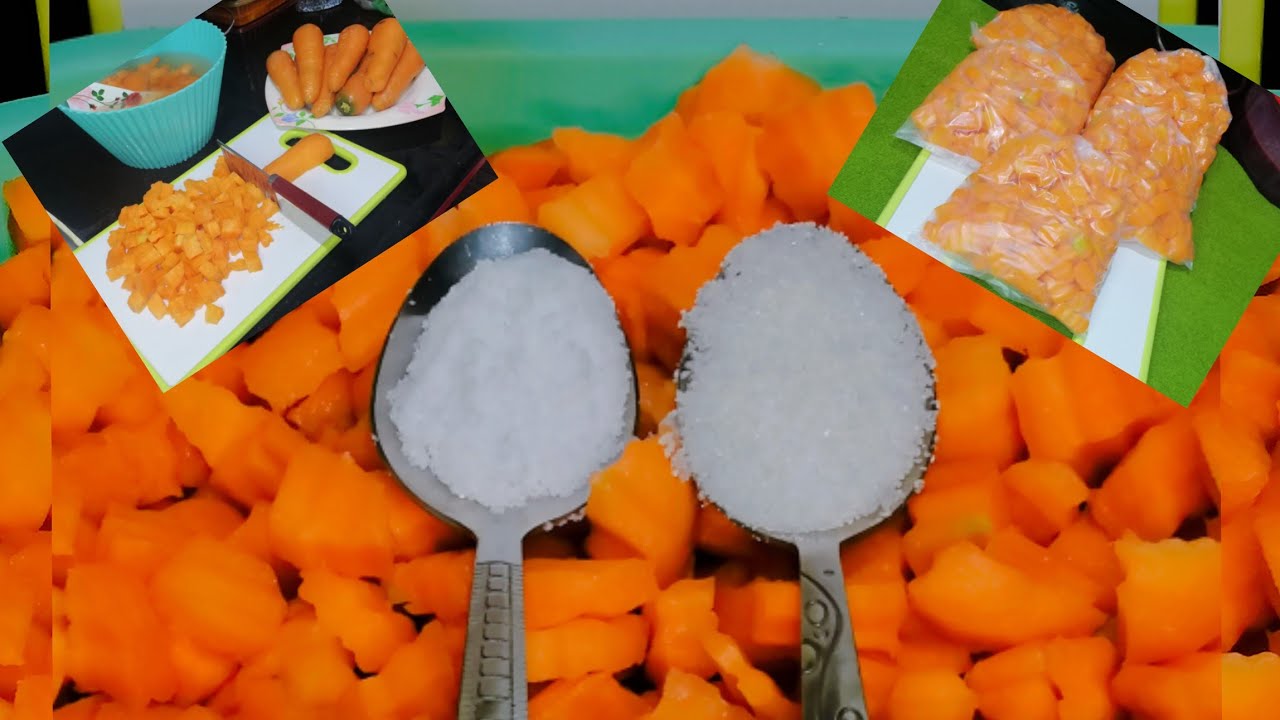 الطريقة الصحيحة لتخزين و تفريز الجزر بمعلقتين بس هيفضل زي ما هو لحد 🌙رمضان تفريز الجزر 2021