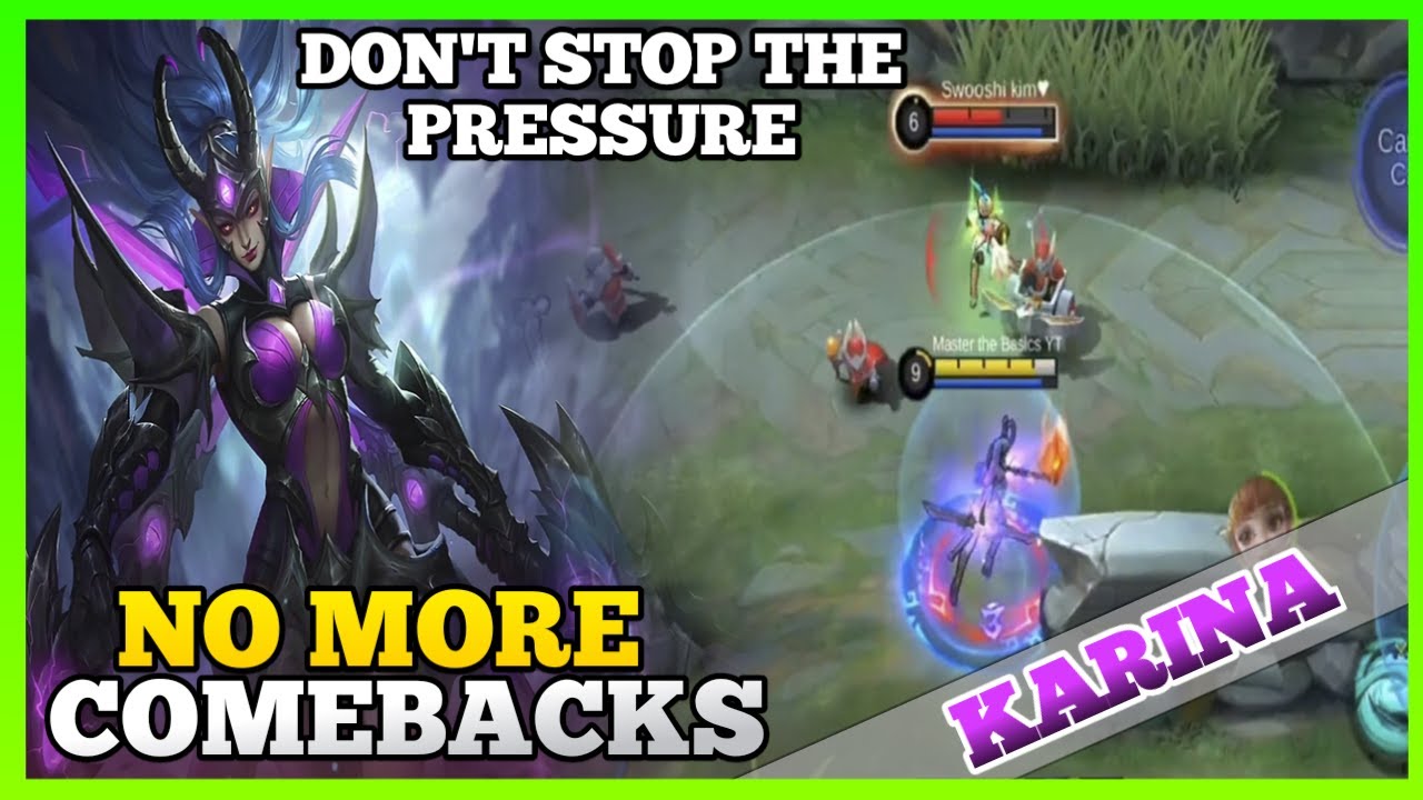 Why Pressuring Your Enemies Gives You More Wins | Master the Basics | Karina Gameplay | MLBB