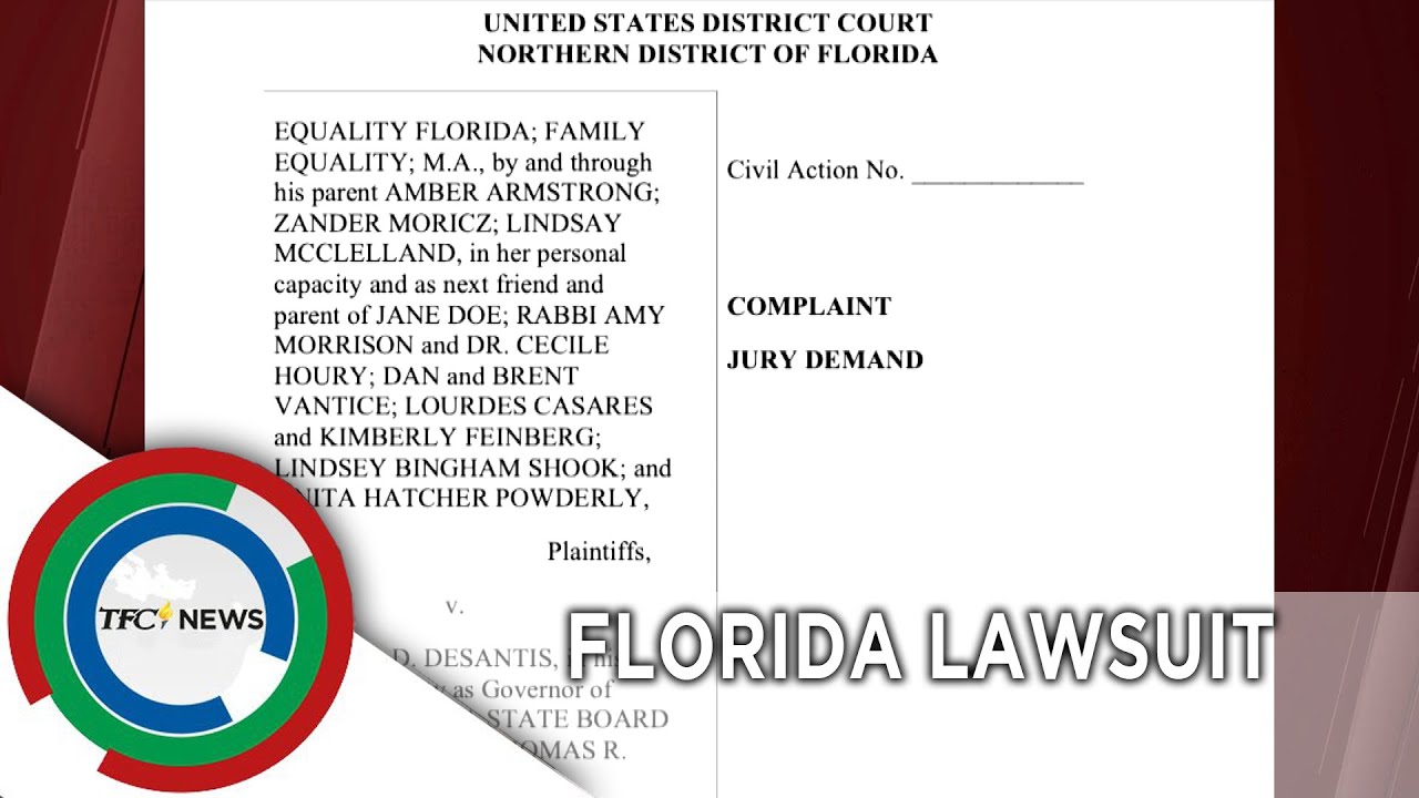 Florida, Governor DeSantis sued over 'Don't Say Gay' law | TFC News Florida, USA