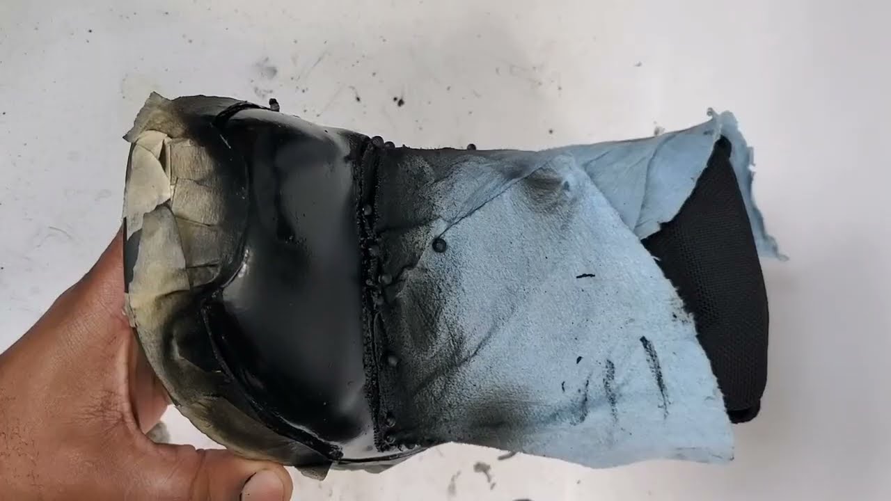 Patent leather repair on Air Jordan Gamma 11s Full patent leather restoration