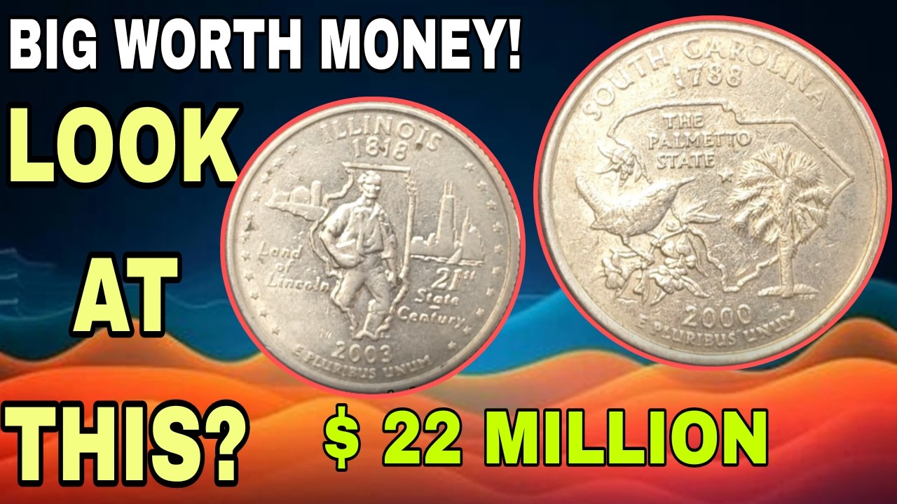 These 2003 Illinois & 2000 South Carolina Quarters Could Be Worth a Fortune! Rare Errors and Hidden