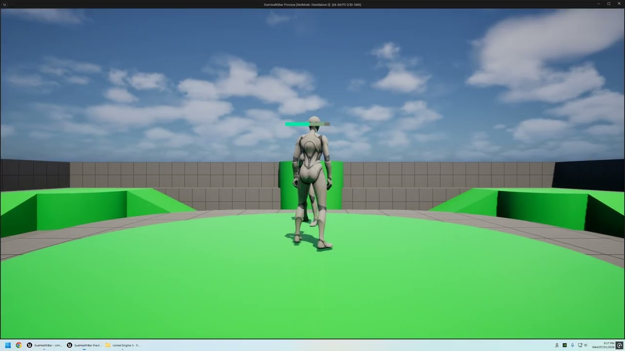 Sue Health Bar - Documenation apply on enemy