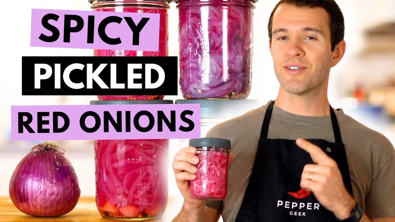 I Tested Every Method To Make The PERFECT Spicy Pickled Red Onions