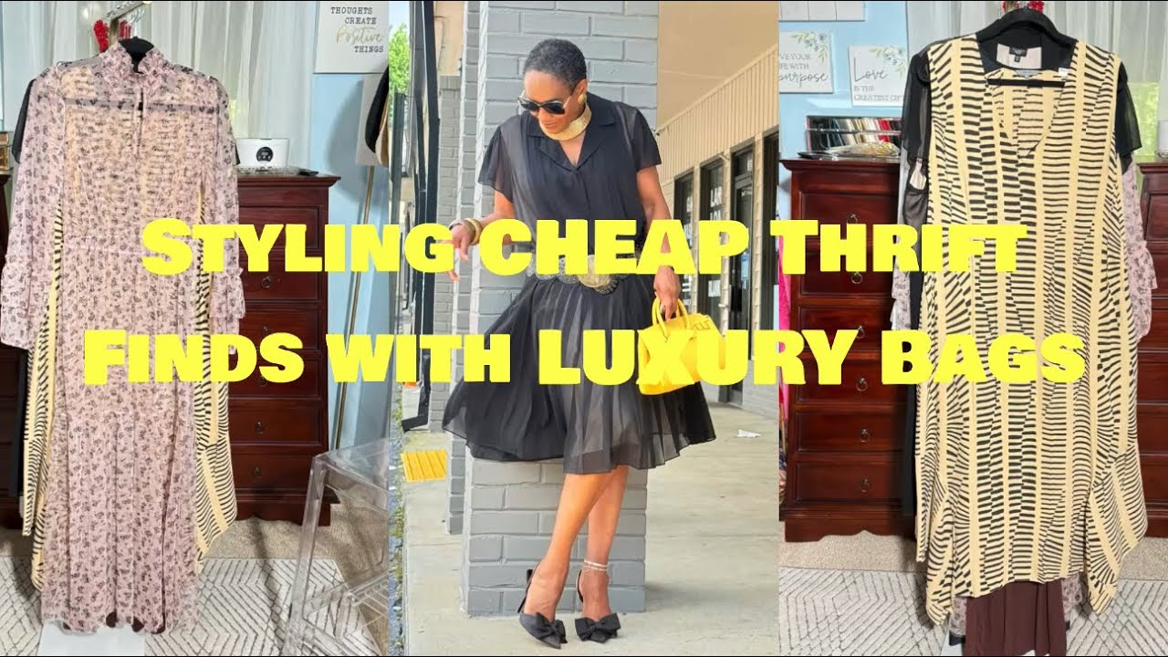 Styling $2.50 Thrift Finds with My Teddy Blake Bags ~ Chic on a Budget
