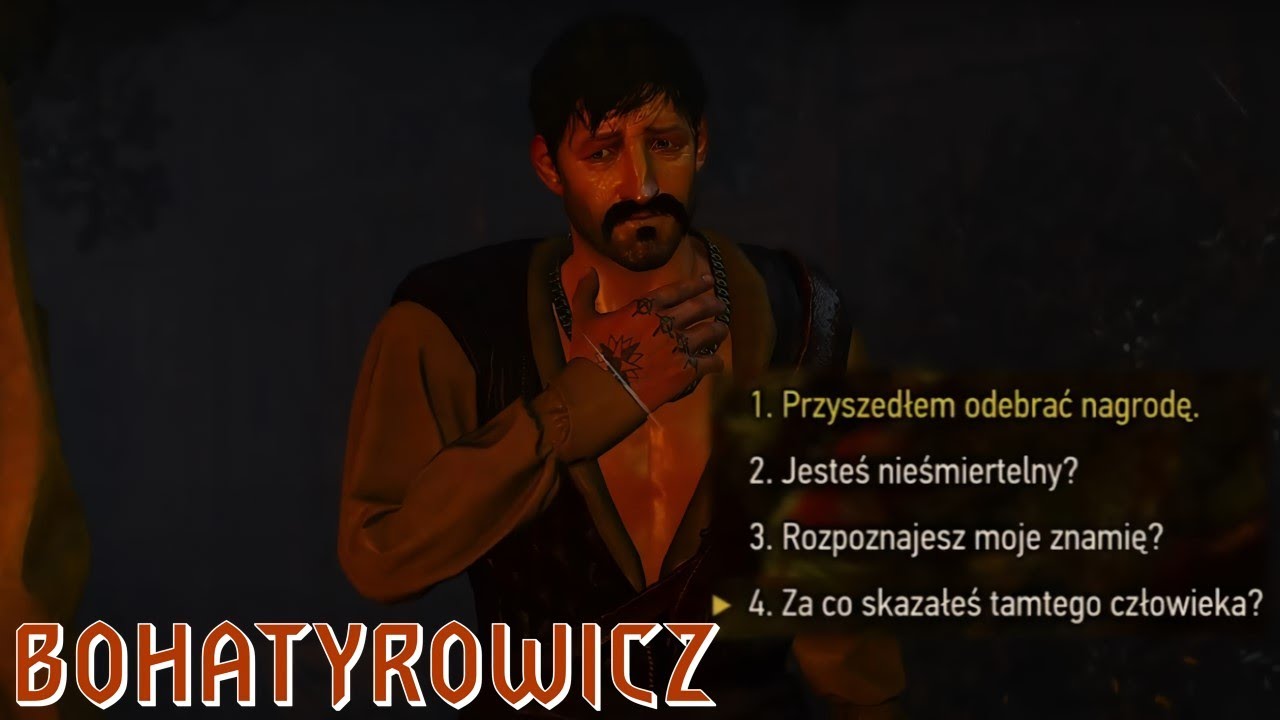 Za co Olgierd skazał Bohatyrowicza? Usunięty dialog z Olgierdem po wygraniu z nim pojedynku
