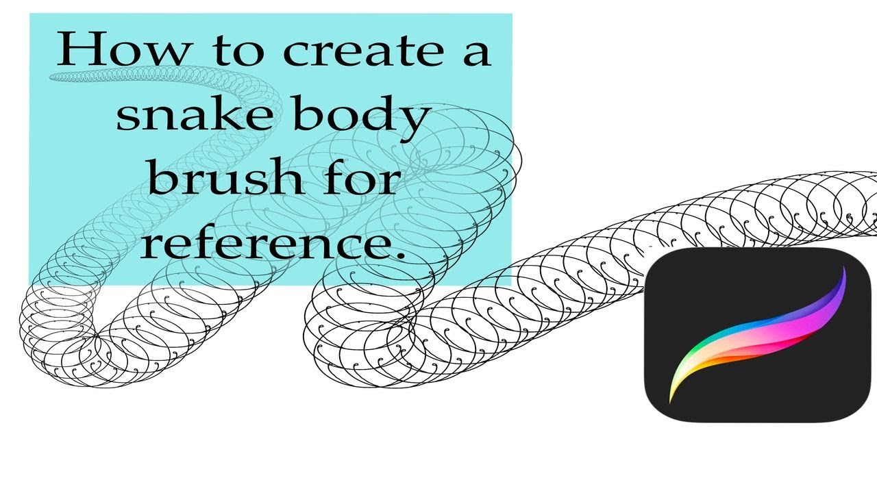 How to create a Snake Body  Brush w/ Procreate Tutorial