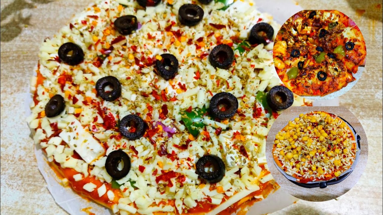 Pizza Recipe |डोमिनोज स्टाइल पिज्जा बनाए एयर फ्रायर में घर पर 
