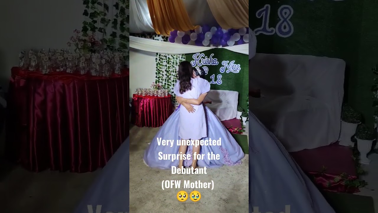 Unexpected and Emotional Surprise to the Debutant (OFW Mother) 🥹🥺 #xiaomi12tpro #canon #debut