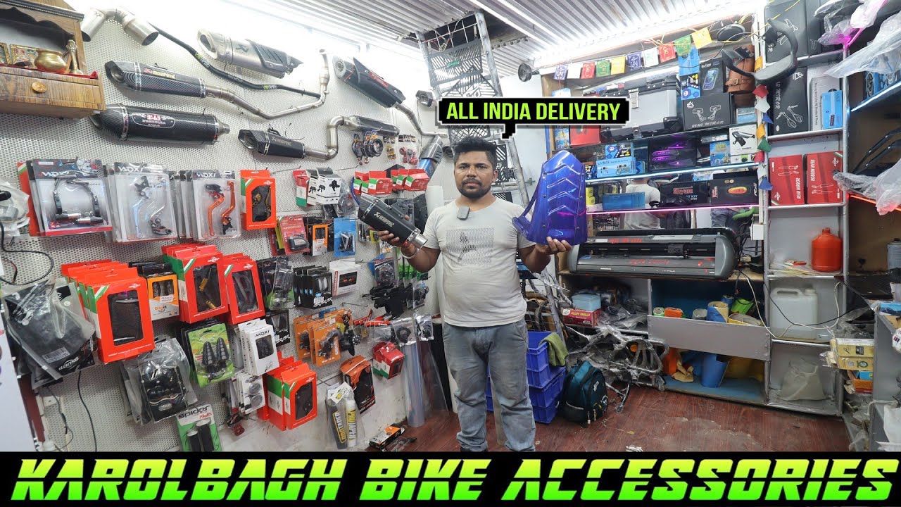 CHEAP AND BEST BIKE MODIFICATION IN KAROL BAGH | JEET GRAPHICS | BIKE ACCESSORIES | KAROL BAGH DELHI