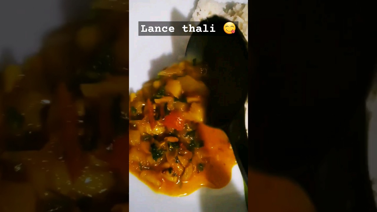 Lance thali 😋#food #foodthali