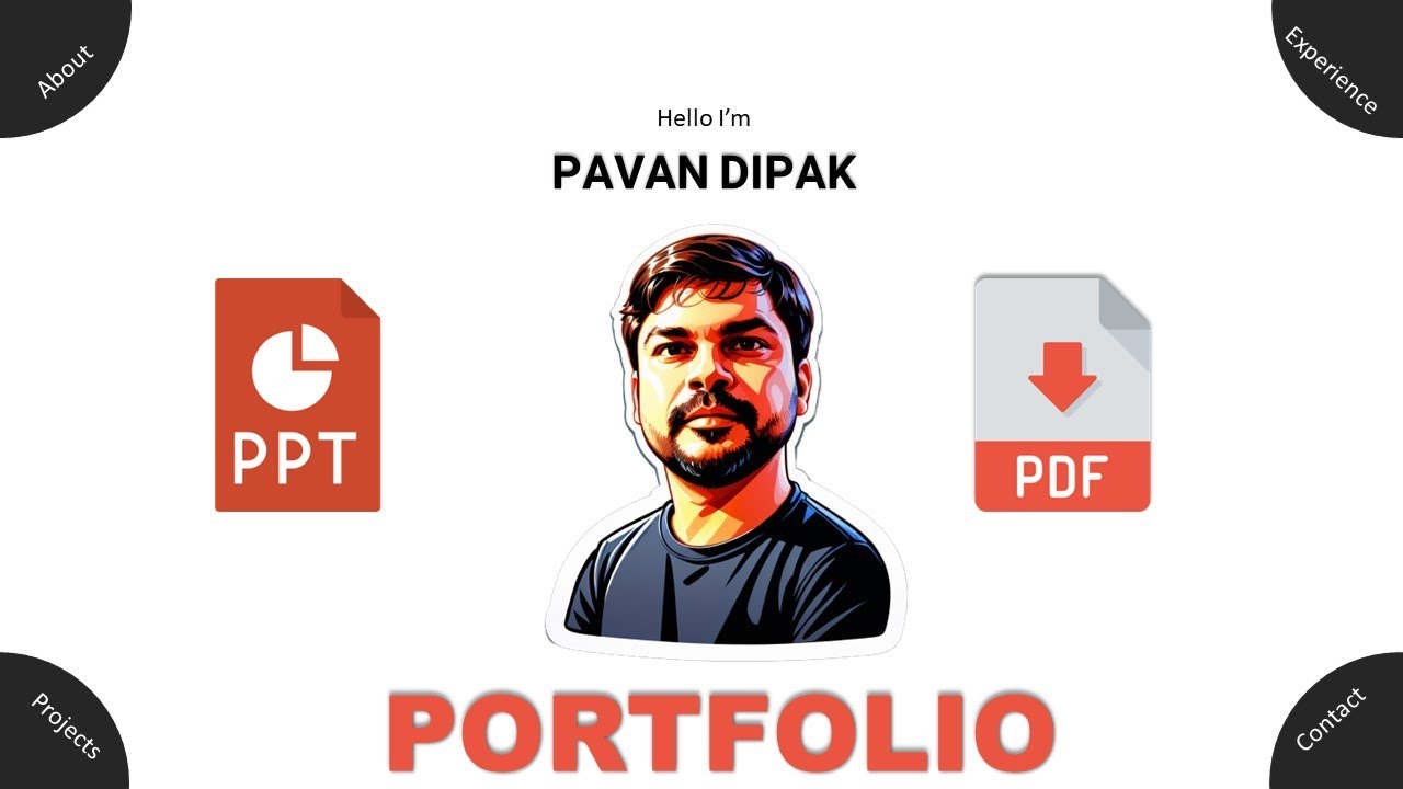 How To Make professional CV on PowerPoint | Convert to PDF & Download Free Template #pptskill