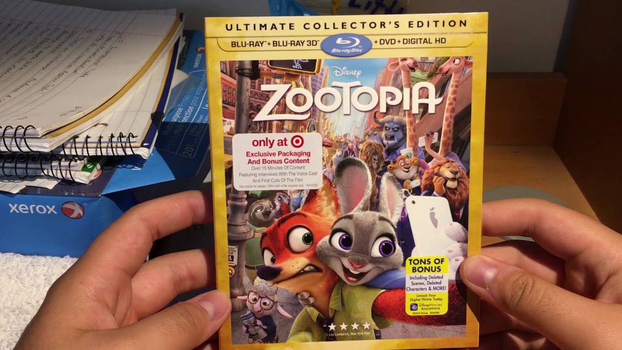 Zootopia Blu Ray 3D Unboxing (Target Exclusive)