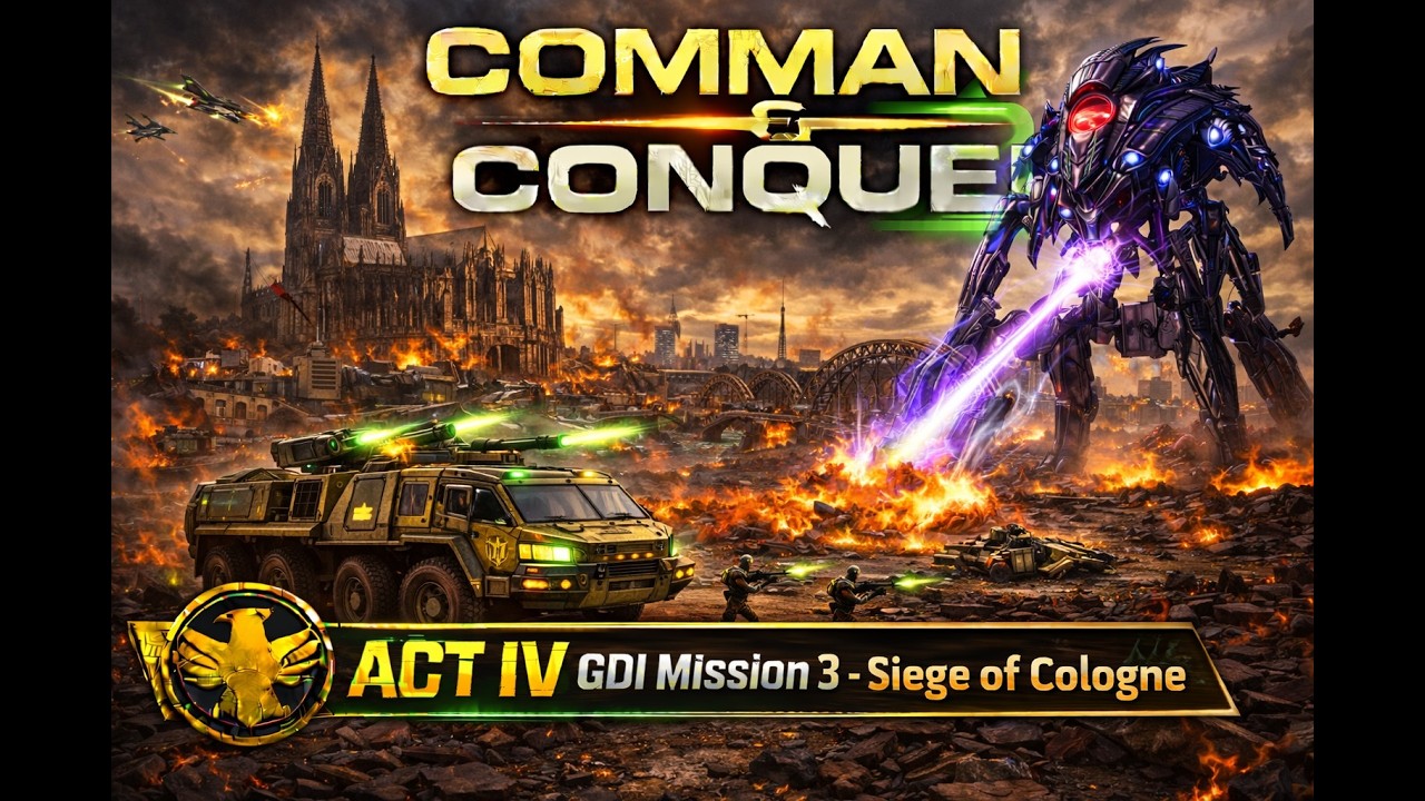 Command & Conquer 3 | GDI Campaign | Mission 3 ACT IV | Siege of Cologne