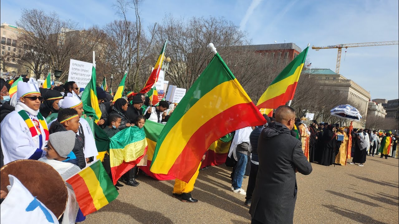 Washington DC, Protest against protesters of Ethiopian Orthodox Church