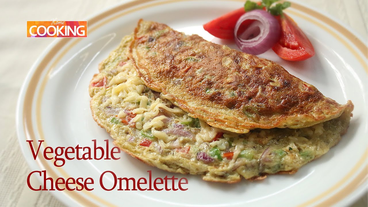 Vegetable Cheese Omelette  |  Home Cooking