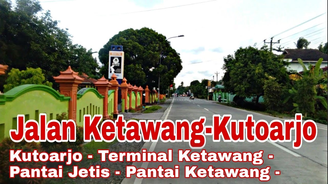 Melintasi Jalan Ketawang Kutoarjo Di Purworejo Jawa Tengah - Jalan Daendels Jalur Selatan
