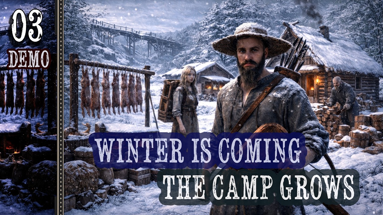 #03 - WINTER SURVIVAl | NEW MEDIEVAL GAME | MEDIEVAL FRONTIERS | FINAL DEMO