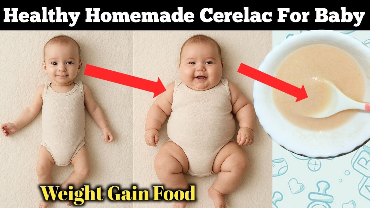 Homemade Cerelac For 6 Month Baby | Weight Gaining Food For Babies | Cerelac Ghar per Kaise Banaen 