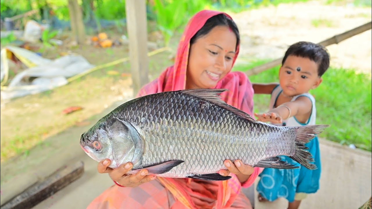 2.5 kg কাতলা মাছ কেটে কাতলা কালিয়া রান্না করলাম সাথে কাতলা মাছের মাথা দিয়ে মুগ ডাল রেসিপি