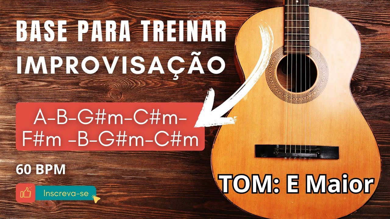 Base  para Improvisar em E |  Backing Track para Solo | Guitarra ou Viol&atilde;o