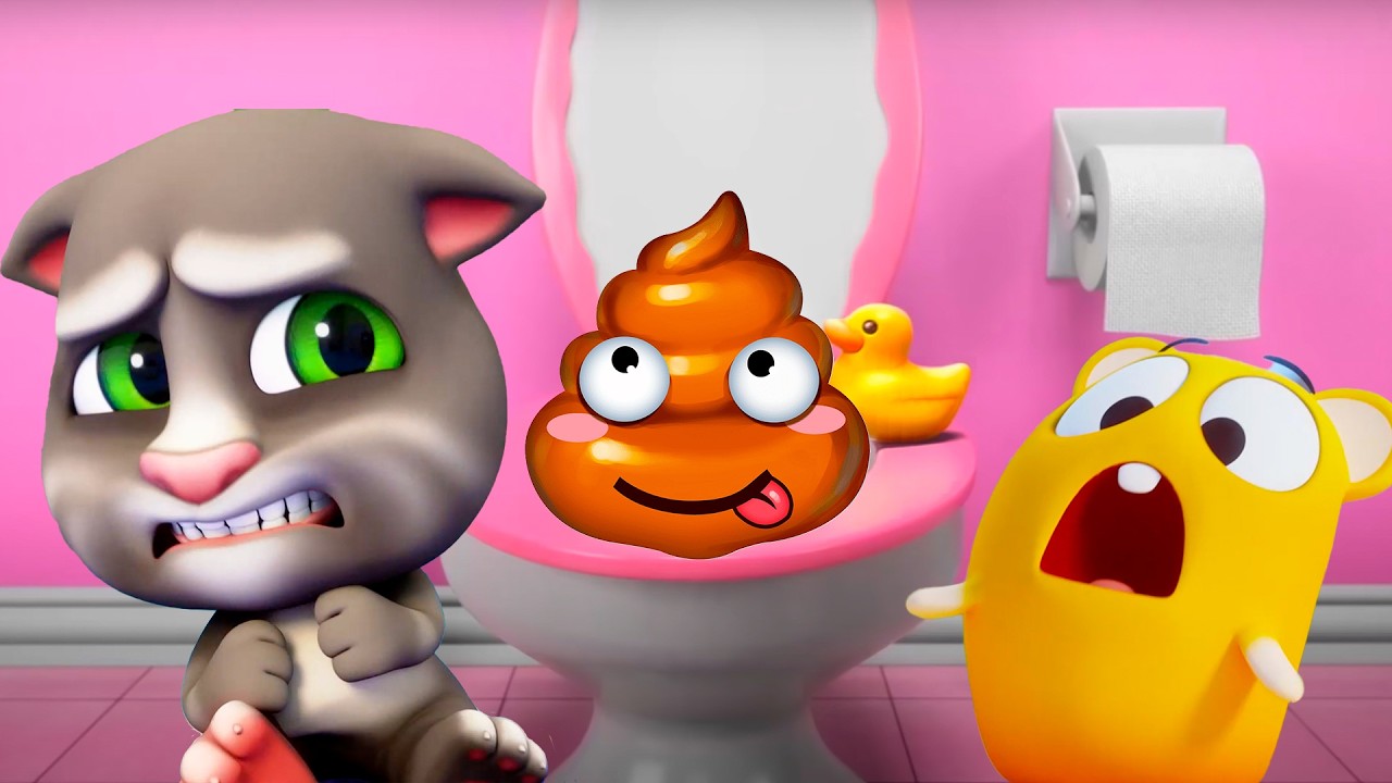 Talking Tom ปะทะเชื้อโรค! 🧼 Talking Tom vs. Germs! 💜 Wash, Splash & Stay Clean ✨️Super Toons TV Thai