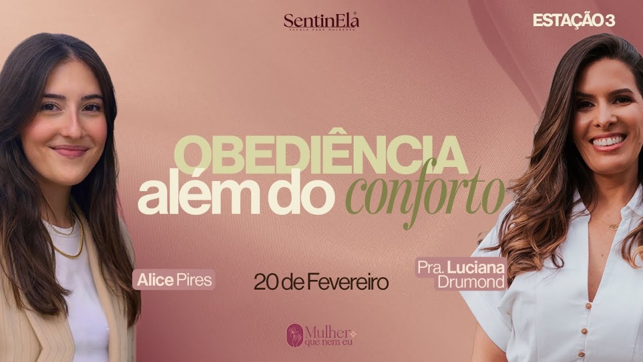 A Obediência além do Conforto. Live com Alice