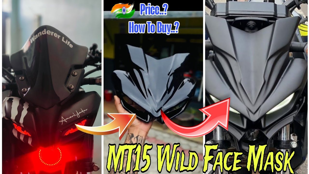 MT-15 Wild face Mask🔥MT15 Indonesian face Mask👹MT-15 Mask Modification🏍️ MT15 Wild face Mask😱