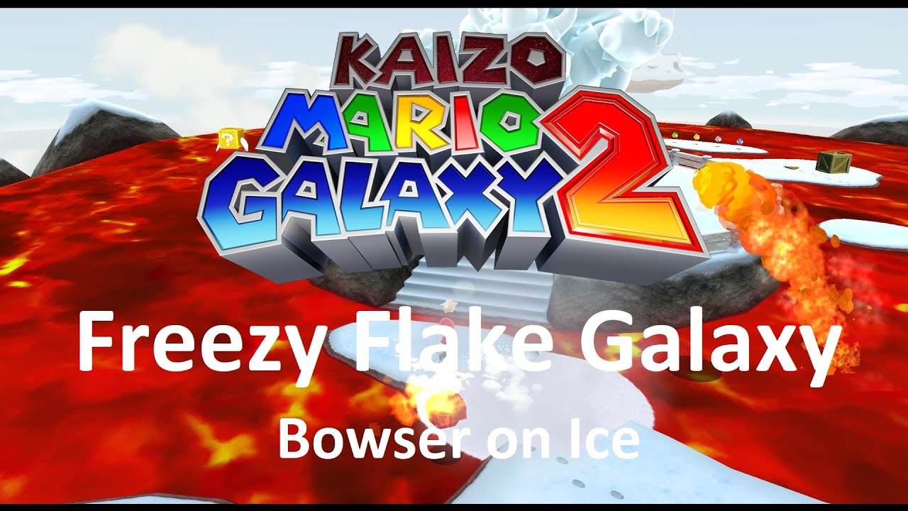 Kaizo Mario Galaxy 2 | Freezy Flake Galaxy – Bowser on Ice | 100% Walkthrough