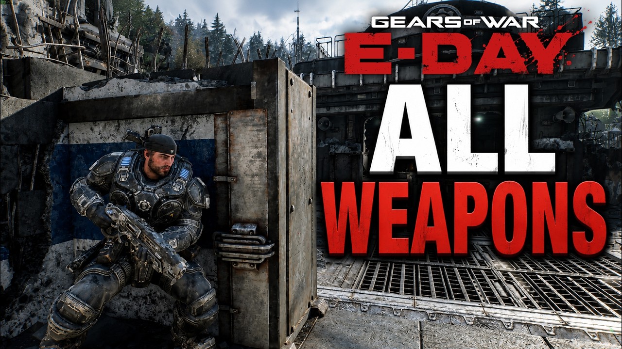 Геймплей всех видов оружия из раннего доступа Gears of War E-Day