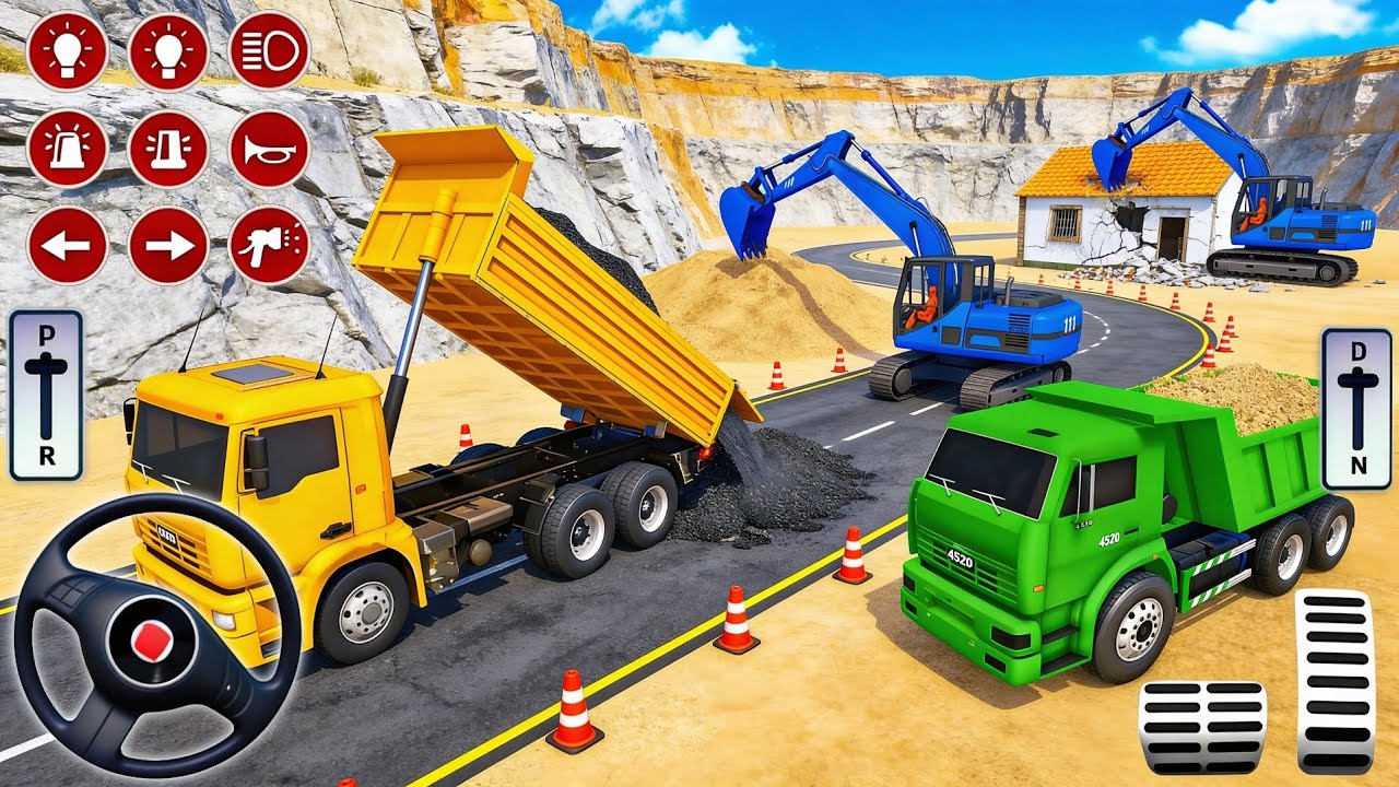 لعبة بناء منزل العاب البناء والنقل الثقيلة العاب سيارات العاب اندرويد #15 Android Gameplay
