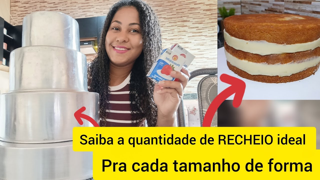 QUAL A QUANTIDADE IDEAL DE RECHEIO + RENDIMENTO DE CADA FORMA