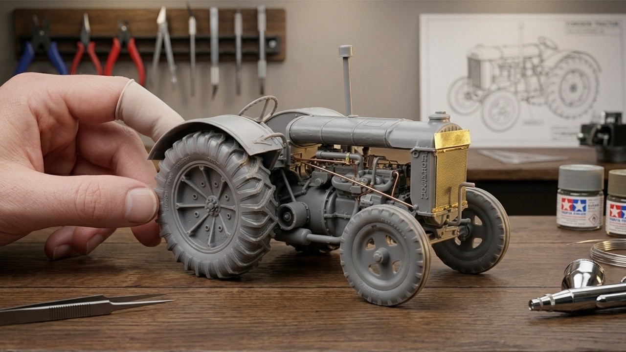 Building the MiniArt Fordson Standard N Tractor in 1/35 (Full Assembly)