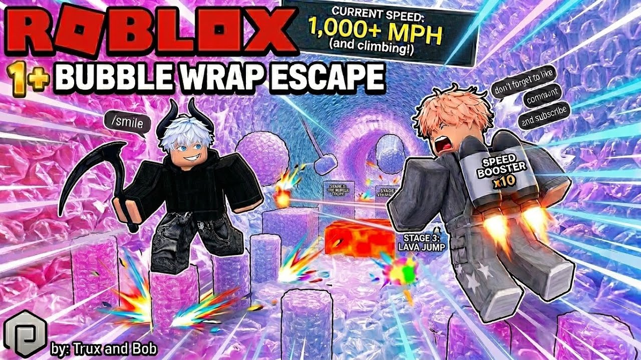 Roblox побег из пузырчатой пленки 1+