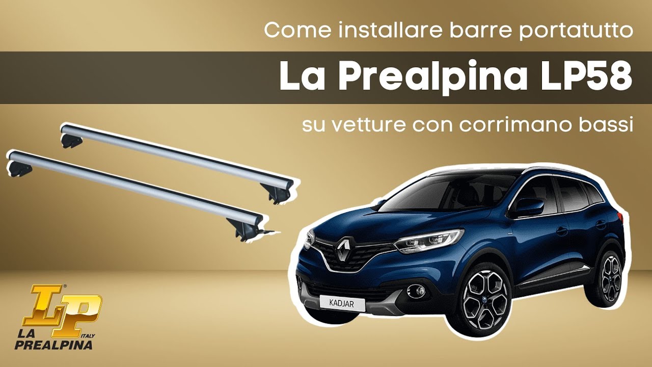 Come installare barre portatutto La Prealpina LP58 su vetture con corrimano bassi