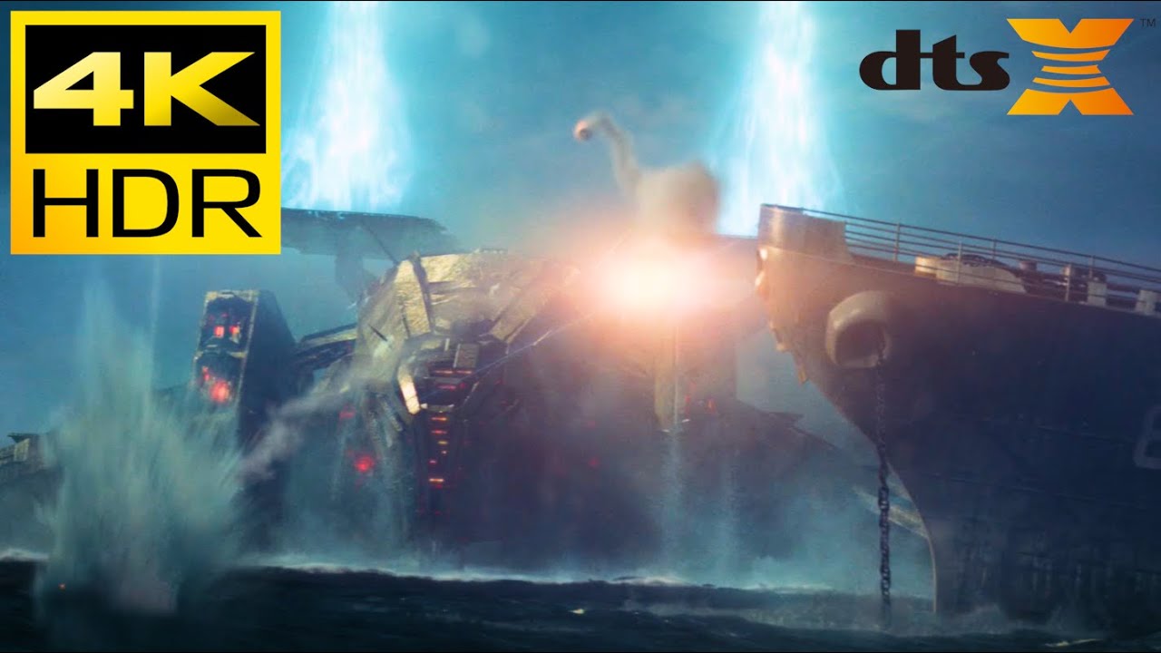 4K HDR ● Alien Attack Scene (Battleship) ● DTS X