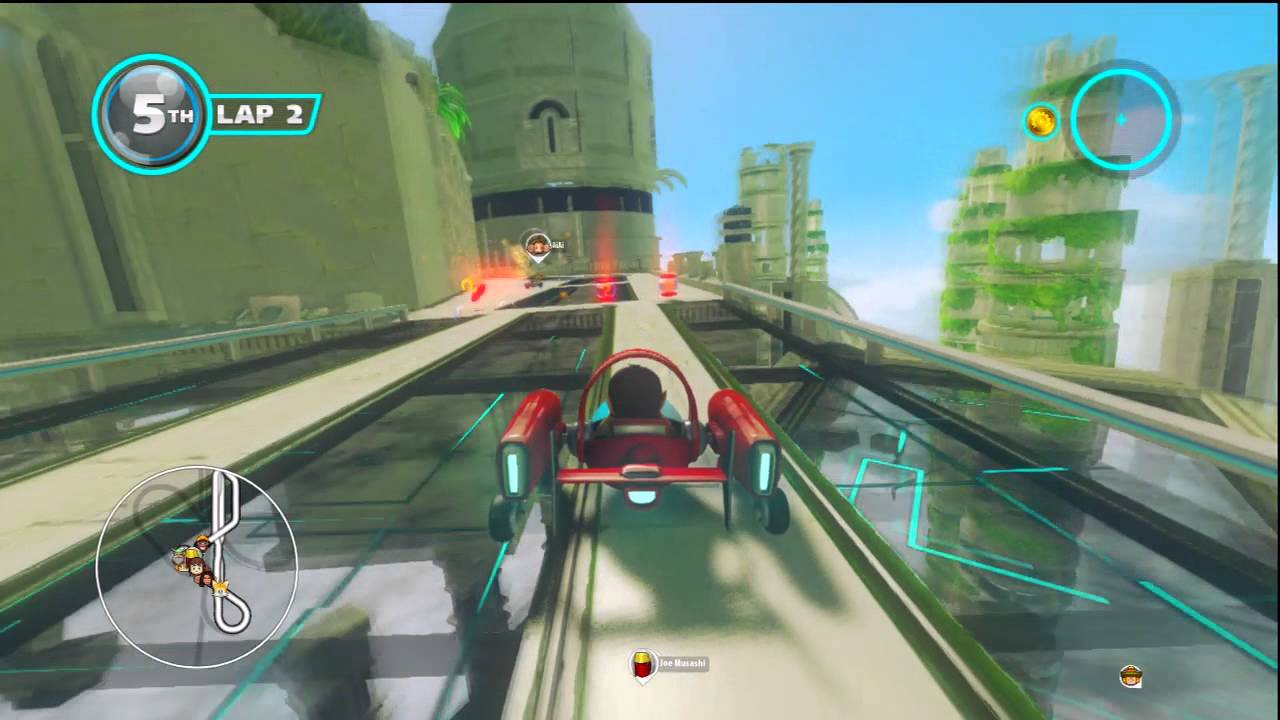 Sonic & Sega All Stars Racing Transformed - Sanctuary Falls with Alex Kidd (with all-star)