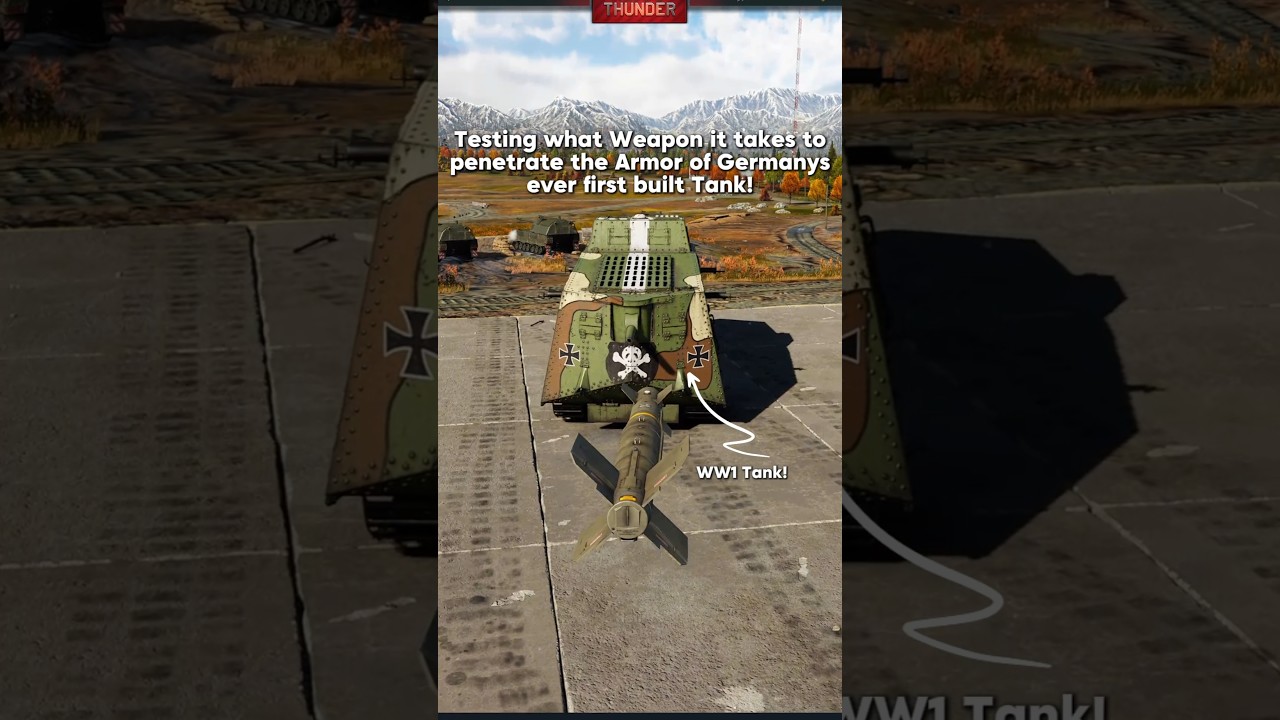 Какое оружие может пробить броню танка Первой мировой войны?🤔 #warthunder
