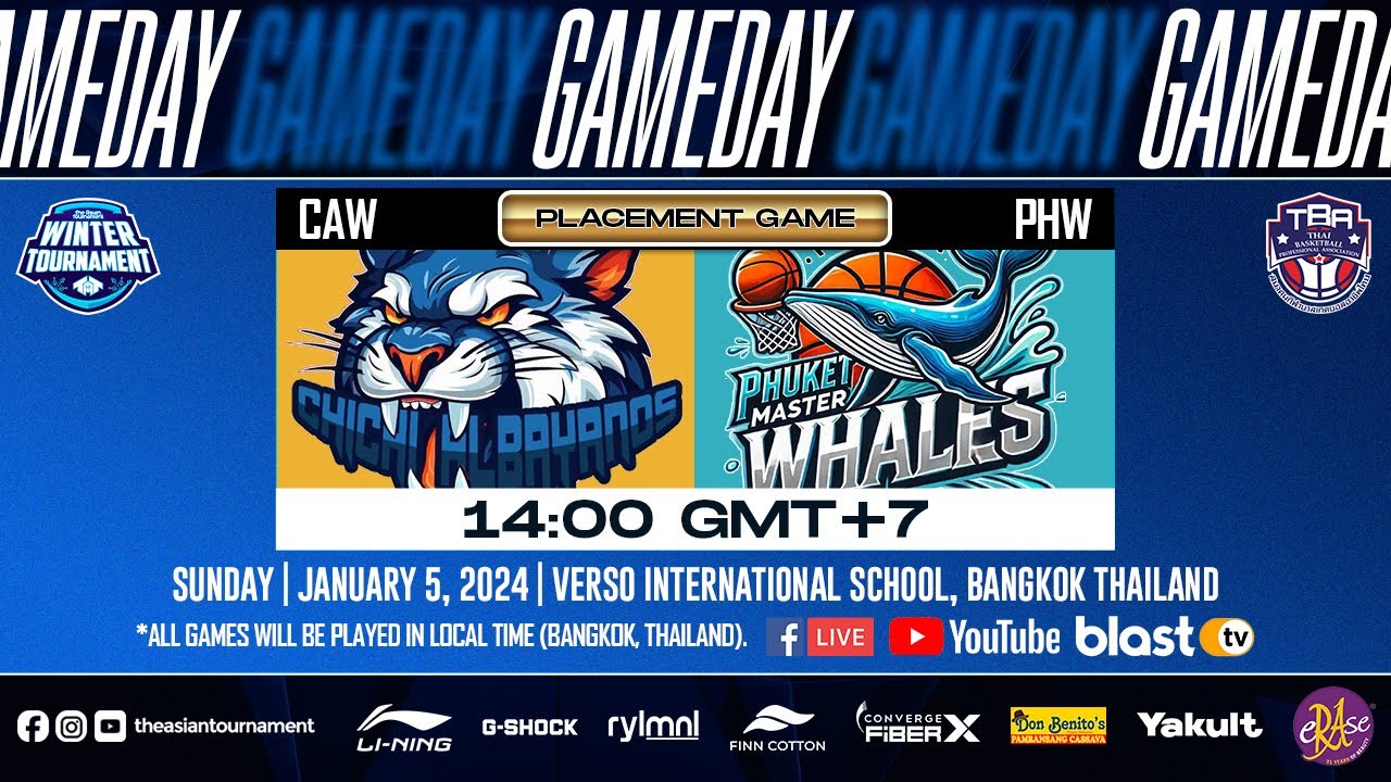 TAT WINTER TOURNAMENT GRAND FINALE JANUARY 5, 2025 | PLACEMENT GAME | CAW VS PHW