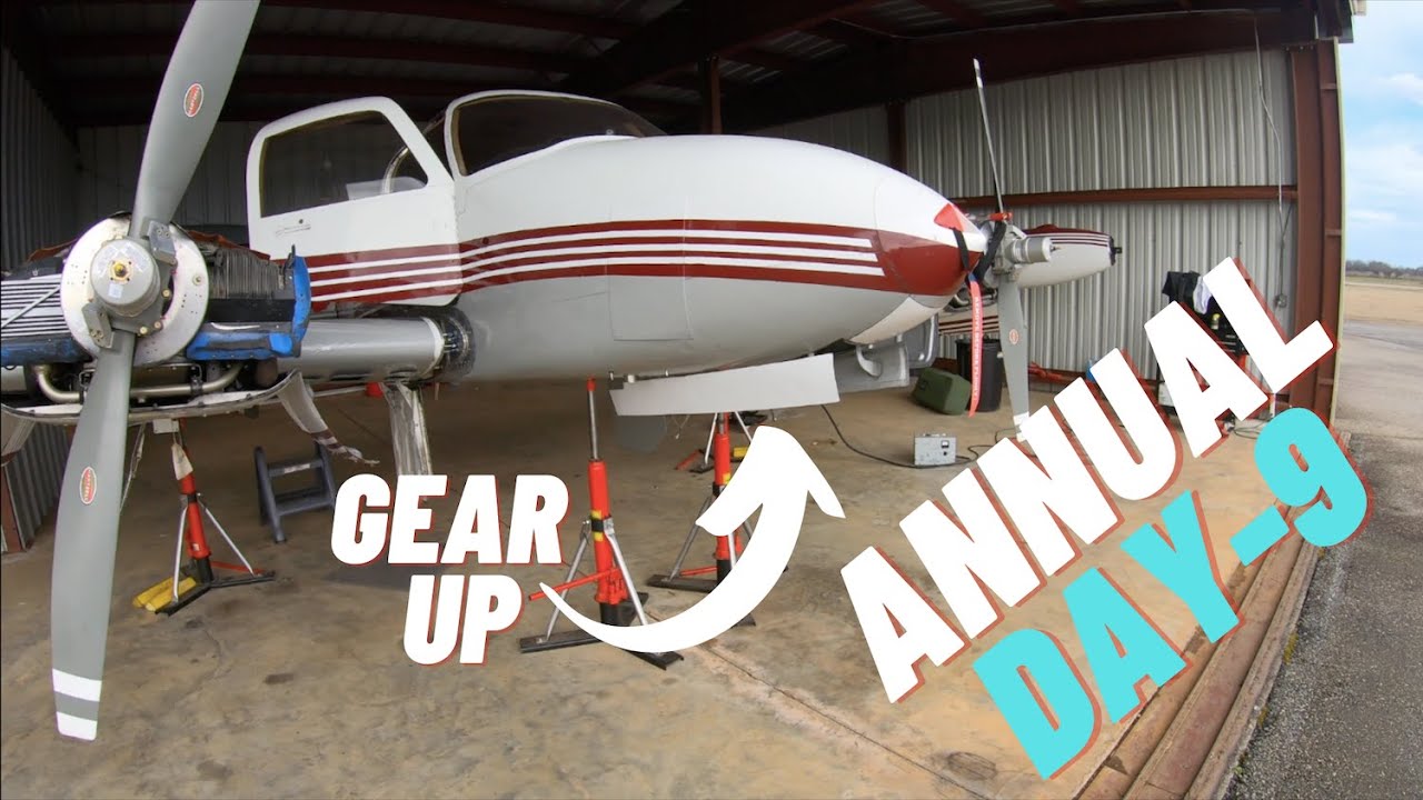 Cessna 310 Landing Gear Maintenance Annual Process Day 9
