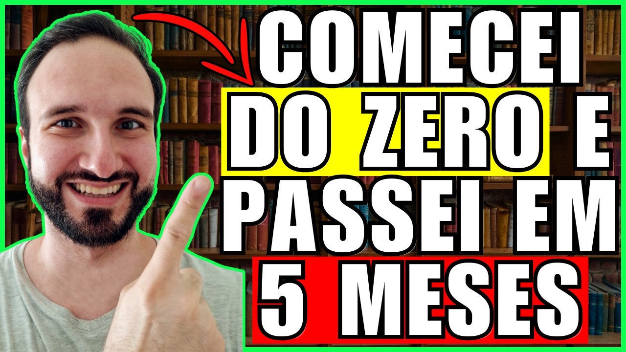 COMO COMECEI DO ZERO E FUI APROVADO EM 5 MESES 🔴 ROTINA DE ESTUDOS PARA CONCURSO PÚBLICO