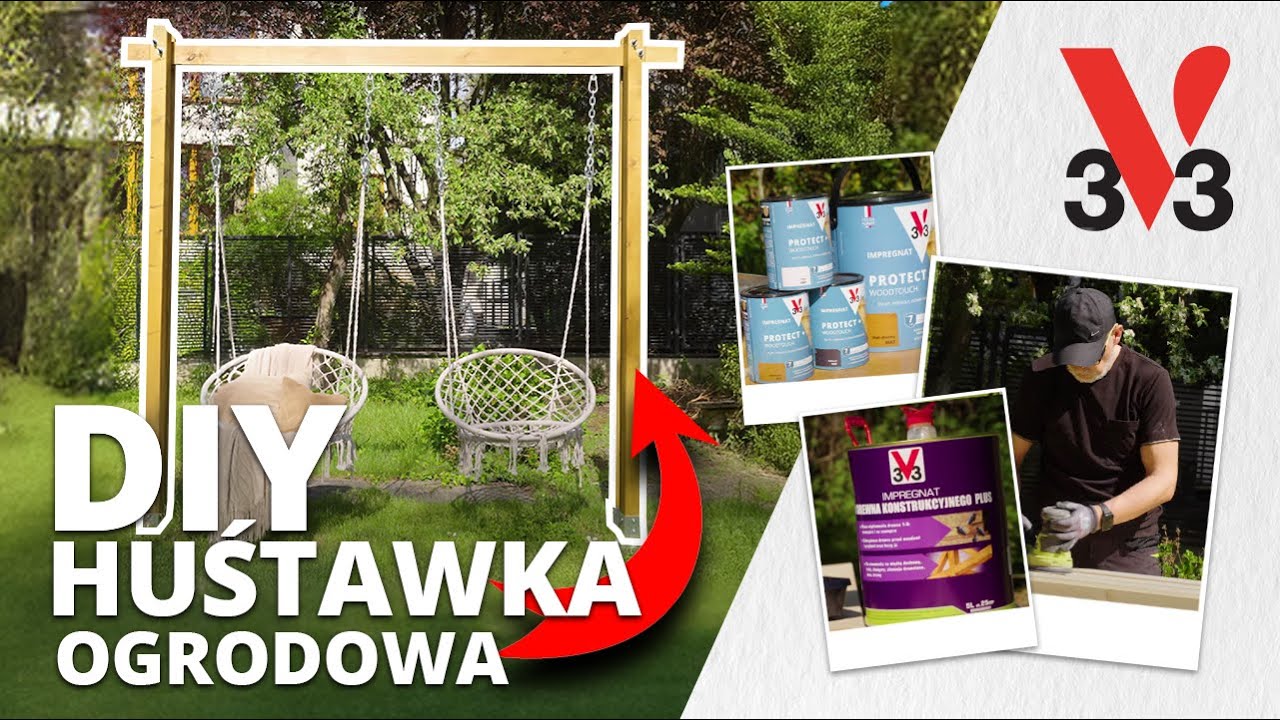 Jak zrobić huśtawkę ogrodową z drewna krok po kroku? | V33