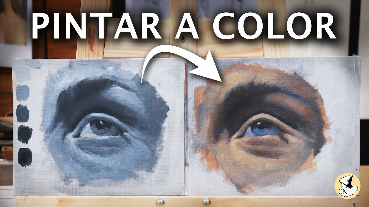 PINTAR CON VELADURAS | Como pintar a color un ojo a óleo | 2a Parte