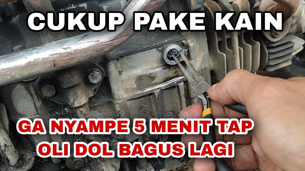 MEMPERBAIKI DUDUKAN BAUT OLI DOL TANPA BONGKAR MESIN